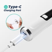 Tooth Scraper Plaque Tartar Remover, Teeth Cleaning Kit, Dental Plaque Removal Tool with 5 Cleaning & LED Modes, 9 Intensity Levels, 10min Auto Off, 2 Replaceable Tips for Teeth Cleaning