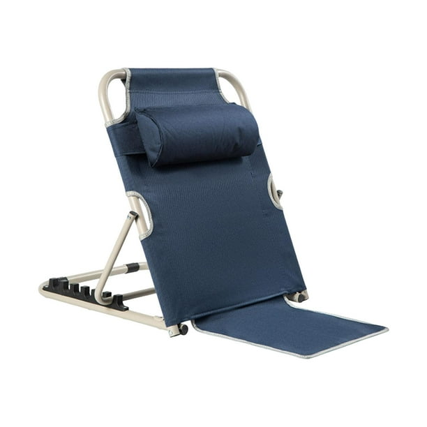 Respaldo de cama portátil para sentarse en la cama, plegable, ajustable, multifunción, respaldo, soporte para silla de suelo, silla de cama para ejerc S 6 engranajes Sunnimix Respaldo de cama