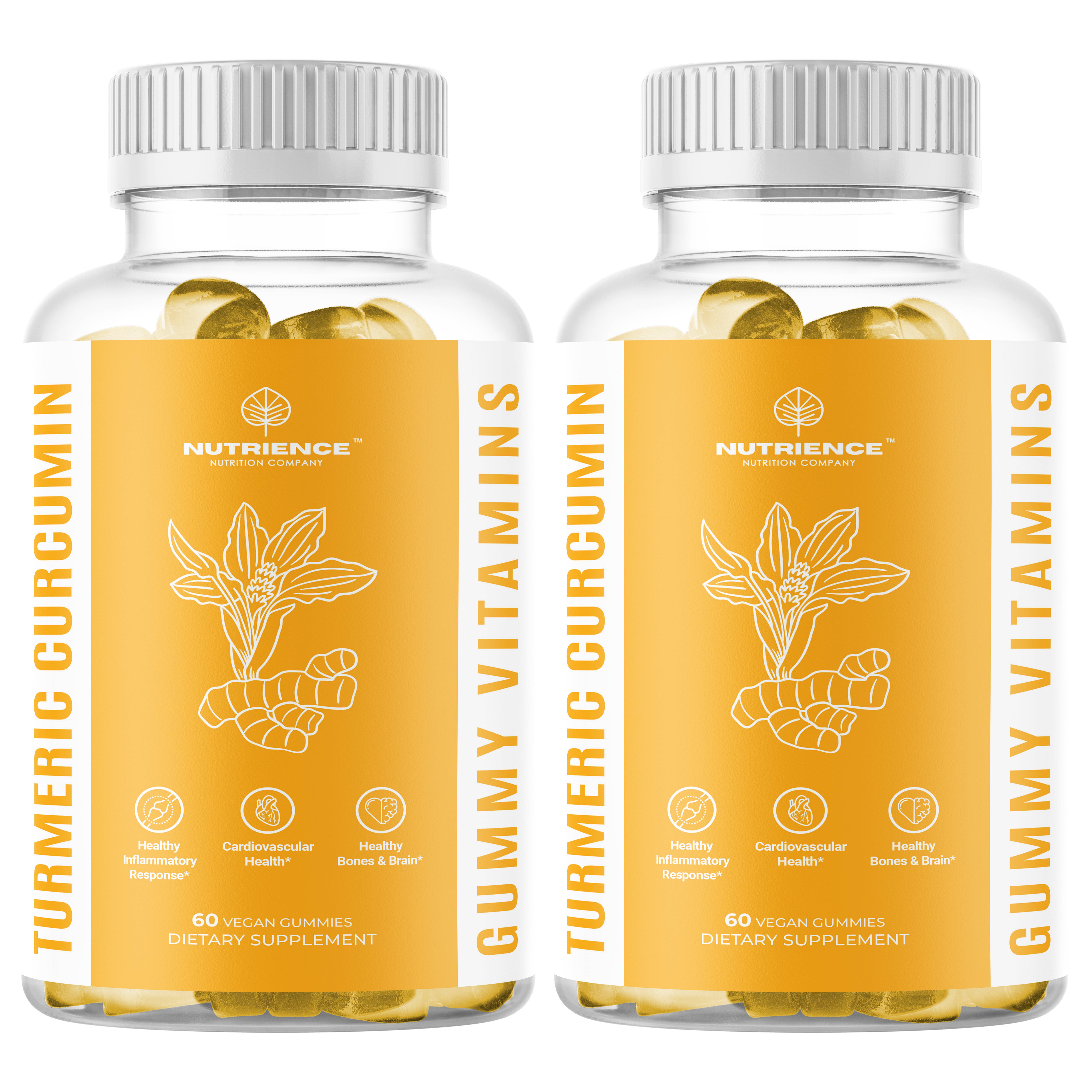 Turmeric Curcumin Gummies with BioPerine for Fast Absorption Potent