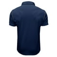 thumbnail image 4 of zfhfof Men's Casual Polo Shirts Classic Button Basic Short Sleeve Shirt Solid Color Cotton Tees Golf Fashion Tops, 4 of 6