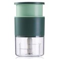 thumbnail image 1 of Mini comida helicóptero manual de mano de manoCocina Handheld Food Chopper Ajo Master Acero Inoxidable Verduras Frutas Frutas Carne Máquina Crusher Máquina Outdoor Mano Oscuro Verde Inevent HA010608-01, 1 of 7