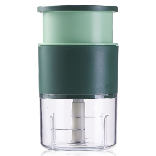 Cocina Handheld Food Chopper Ajo Master Acero Inoxidable Verduras Frutas Frutas Carne Máquina Crusher Máquina Outdoor Mano Oscuro Verde tholdsy HA010608-01