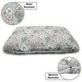 thumbnail image 3 of Nature Pet Bed, Floral Theme Botanical Patterns Colorful Flower Motifs Seasonal Art, Chew Resistant Pad for Dogs and Cats Cushion with Removable Cover, 24" x 39", Pale Taupe Pale Pink, by Ambesonne, 3 of 4