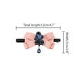 thumbnail image 2 of INSPIRE CHIC Ribbon Bow Brooch Rhinestone Pre-Tied Bow Tie for Men Bowknot Neck Tie Wedding Party Gifts Ceremony Pink, 2 of 5