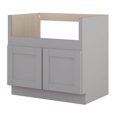 thumbnail image 3 of Sunny Wood Gsb36fs-A Grayson 36" Wide Double Door Farm Sink Base Cabinet - Grey, 3 of 6