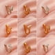 thumbnail image 4 of Perno de nariz sin perforaciones con incrustaciones de cobre y letra de circonita en forma de U, clip para la nariz, anillo para la nariz, joyería para piercing, 4 of 5