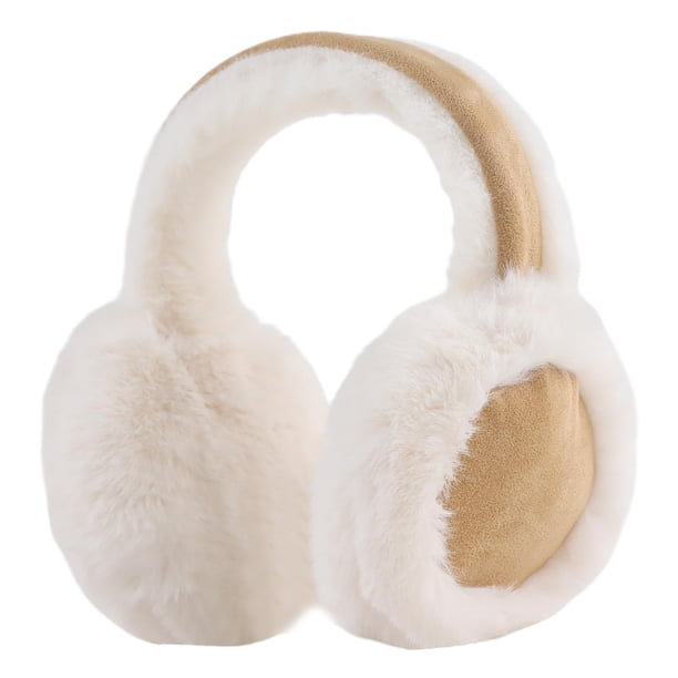 Orejeras de invierno para mujer, calentador de orejas plegable, cubierta de oreja esponjosa, cálida para exteriores para cualquier actividad al aire libre, mantendrá tus oídos cómodos