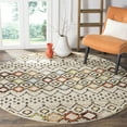 thumbnail image 3 of Safavieh Amsterdam Gladwin Geometric Area Rug, Ivory/Multi, 8' x 8' Round, 3 of 9