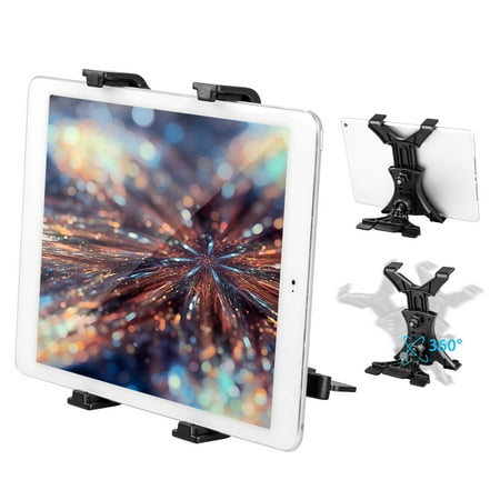 CD Slot Tablet Mount, EEEKit Universal Tablet CD Slot Mount Holder with Adjustable Clamp for iPad Air, iPad Mini, Galaxy Tab S, Google Nexus 7 and Microsoft Surface Pro 3