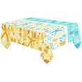 thumbnail image 2 of BSDHOME Sea Ocean Starfish Sea Shell Cotton Linen Tablecloth Sets 60x120 Inches - Tropical Beach Desk Sofa Table Cloth Cover for Wedding Party Decor, 2 of 5