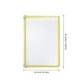 FOMIYES Transparent -Mounted File Organizer with Page Design for ...