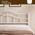 thumbnail image 7 of ARICOEASY Metal Queen Size Vintage Headboard with Height Adjustable for Bed Frame, White, 7 of 7