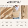 thumbnail image 3 of Iceglad Mens Cardigan Sweaters V-Neck Long Sleeve Soft Slim Fit Casual Buttons Knitted, 3 of 9