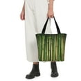 thumbnail image 5 of Pofeuu Green Bamboo Fence1 Print Women Fashion Shoulder Handbags Top Handle Satchel Bags Tote Shoulder Shopping Bag Stylish Canvas Tote Bag, 5 of 6