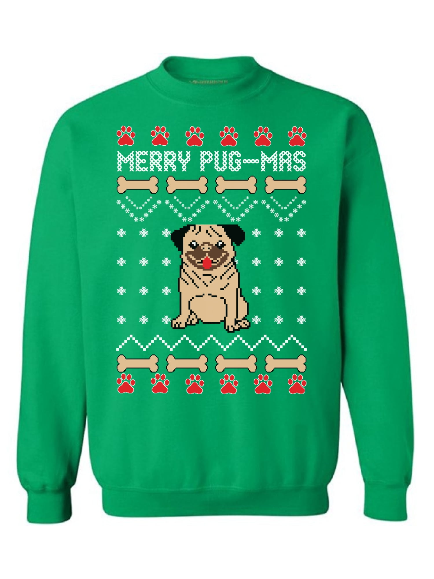 mens pug christmas sweater