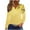 Yellow, variant on LYXSSBYX Long Sleeve Shirts for Women Women's Casual Gradient Long Sleeve V-Neck Tops