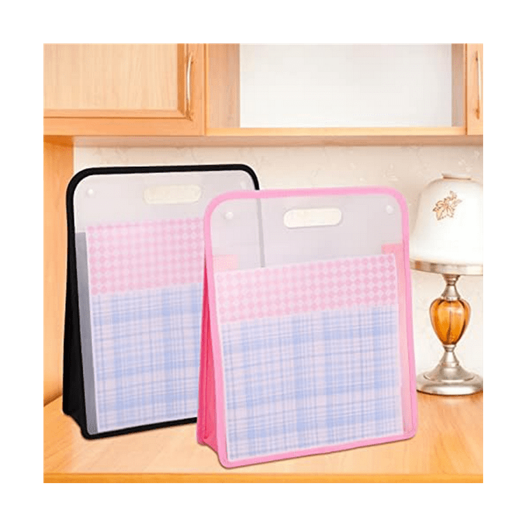 Winyuyby 4Pcs 15.8 x 13 x 3 Inches Scrapbook Paper Storage Organizer Box,  Expandable Paper Folio12 x 12 Sheets,for Cardstock 