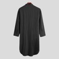 thumbnail image 4 of Ketyyh-chn99 Mens Fleece Robe, Soft Plush Robe for Men Men's Long Sleeve Button Solid Color Shirt Nightdress Robe Size for L,Watermelon Red, 4 of 4