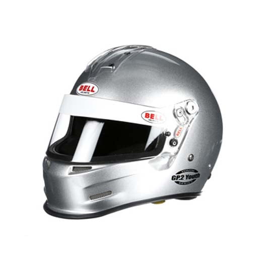 Bell GP.2 Youth SFI 24.1 Racing Helmet Silver Size XS 