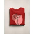 thumbnail image 3 of Flowers And Leaves Vase Lineart Sweatshirt Women -Image by Shutterstock, Female XX-Large, 3 of 4