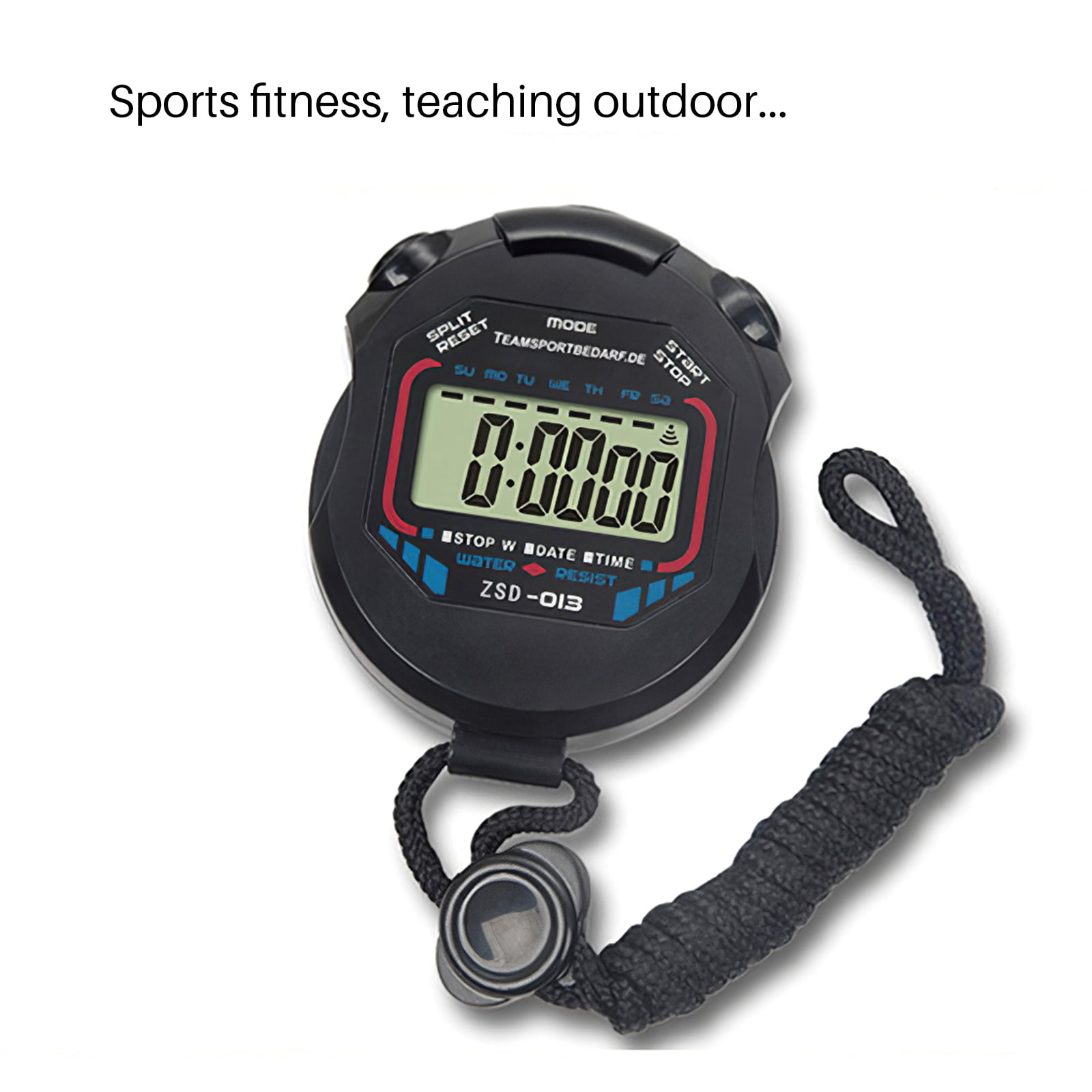 Jabroyee 2pcs ZSD-OI3 Digital,Stopwatch Waterproof Multifunctional Sports Countdown Timer Competition Stopwatch Sports and Fitness Portable 2pcs ZSD-OI3 Digital Other Indoor Sports Accessories 