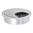 thumbnail image 3 of Brosse Chromée 50mm 60mm 80mm pour Bureau, Illets, Câble de Table, Trou de Fil de Rangement, 3 of 9