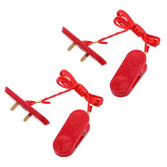 RENACLIPY Treadmill Red Dual Insert Design Universal Fit Replacement 2 Pieces for Exercise Equipment