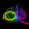 thumbnail image 1 of Tira de luces de neón MaxLax EL Wire Mutilcolor de 3 m con paquete de baterías, 1 of 7