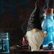 thumbnail image 3 of Estatua de gnomo de jardín, gnomo de Halloween, adornos de muñeca sin rostro, figuras de resina, adornos de jardín, micropaisaje al aire libre, accesorios de jardín, 1 pieza (duende con calabaza) oso de fresa Electrónica, 3 of 5
