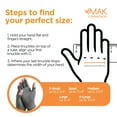 thumbnail image 7 of Brownmed IMAK Arthritis Pain Relief Compression Gloves - Large - Gray/Black, 7 of 7