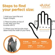 Brownmed IMAK Arthritis Pain Relief Compression Gloves - Large - Gray/Black