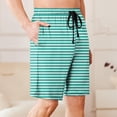 thumbnail image 6 of FRSASU Men's Swim TrunksStripe Beach Board Shorts with Pocket Swimwear Bathing Suits Shorts for Men Green, 6 of 6