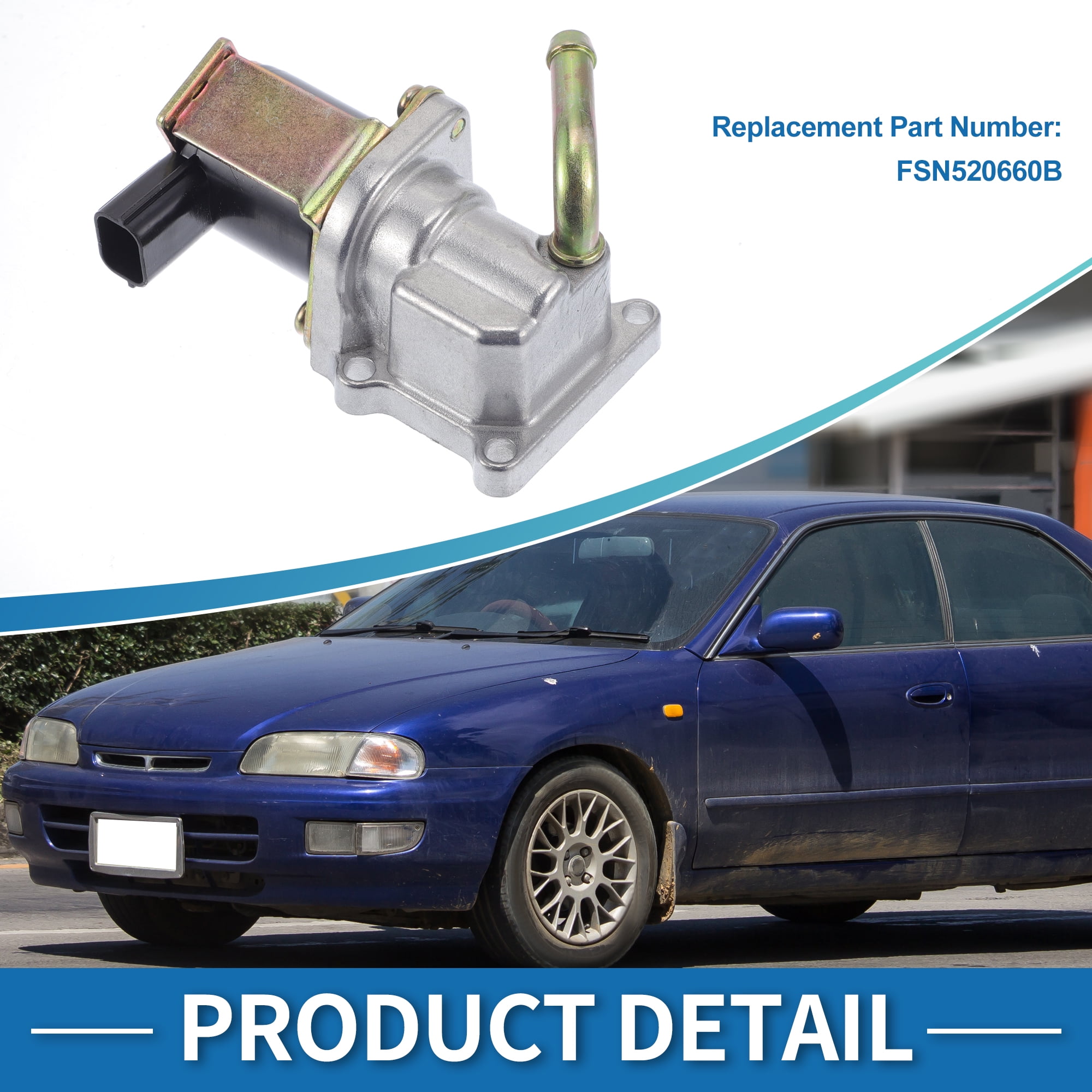 Unique Bargains Car Idle Air Control Valve for Mazda Protege 1999-2003 Replace No.FSN520660B IACV Idle Motor Idle Air Control Valve for Stable Engine Operation