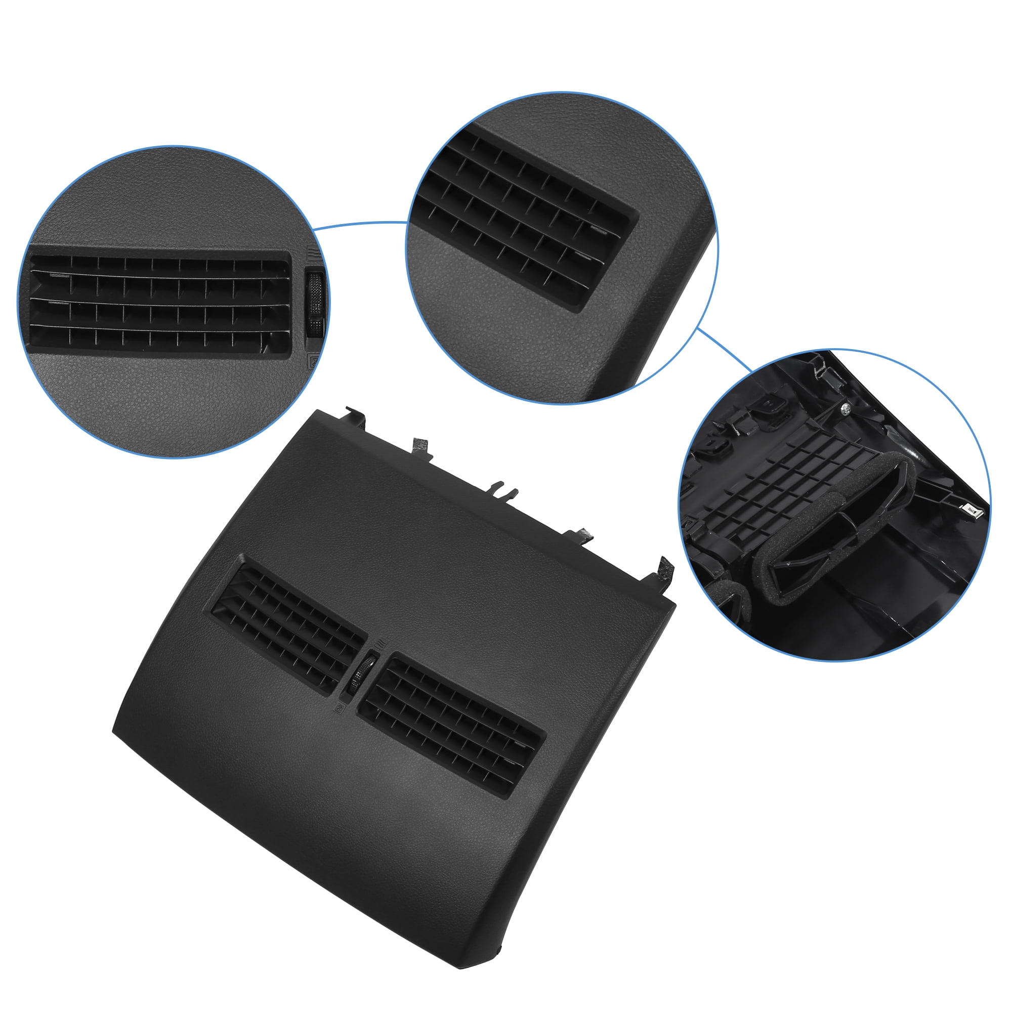 Unique Bargains Front Center Dashboard A/C Outlet Vent Panel for Nissan Tiida Black