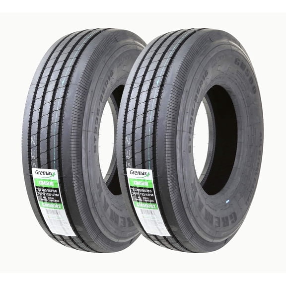 Set of 2 GREMAX All Steel ST 235/85R16 14PR Heavy Duty RV Trailer Tires Load Range G