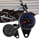 thumbnail image 4 of Odómetro ANGGREK Retroiluminación LED 12 V Velocímetro Dual Para Motocicleta Color Negro, 4 of 8