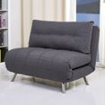 thumbnail image 1 of Gold Sparrow Tampa Fabric Convertible Big Chair Bed, 1 of 11