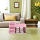 thumbnail image 4 of GOOHOCHY Organizador de maquillaje y almacenamiento, organizador de cuidado de la piel, encimera para tocador, dormitorio, caja de belleza, organización de encimera para maquillaje, cosméticos, rosa, 4 of 8