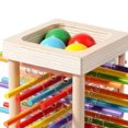 thumbnail image 4 of Colorful Wooden Stick Tower Game for Kids Ages 3+: Parent-Child Interactive Puzzle with 36 Colored Sticks, Balls & Storage Box – Solid Wood Educational Toy for Spatial Reasoning, Hand-Eye, 4 of 5