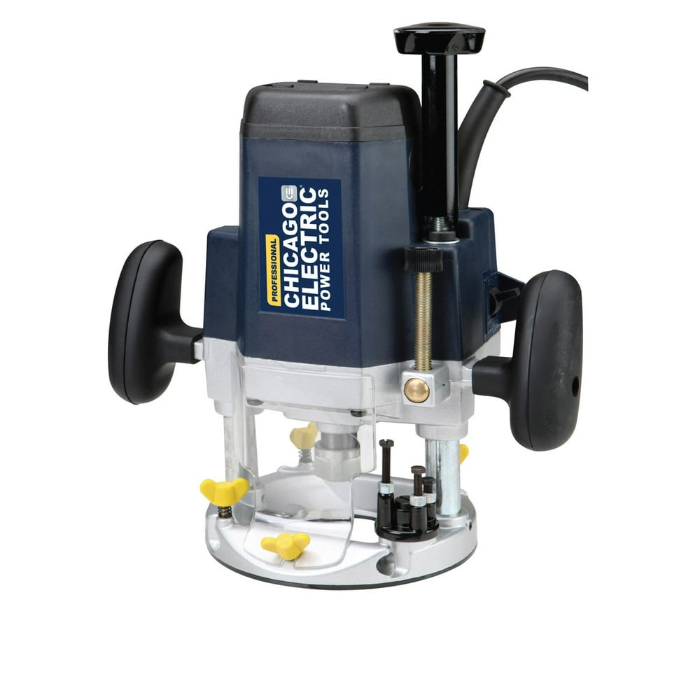 Chicago Electric Power Tools 2.5 HP Heavy Duty Plunge Router 23000 RPM