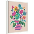 thumbnail image 4 of Kate and Laurel Abstract Floral Vase Framed Canvas Wall Art by Rachel Lee 18 x 24 Sylvie White, MidCentury, Flowers, Abstract, Still Life Art for Wall Decor, Living Room, Bedroom, 4 of 8
