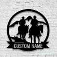 thumbnail image 4 of Craftnamesign Custom Cowboy Metal Wall Art LED Light, Custom Cowboy Name Sign, Western Wall Decor, 4 of 5