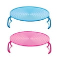 thumbnail image 1 of KAKOWELY 2Pcs Microwave Oven Tray Holders Layered Storage Racks Kitchen Steaming Racks,9.25X"X9.25"X3.27", 1 of 4