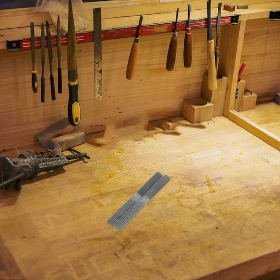 NICEXMAS 2Sets Needle File Set with Dual Sided Files for Craft Hand Tools Light Grey