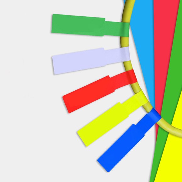 PENIKOKO Etiquetas Adhesivas Multicolor Para Cables De Red Con Resistencia A Agua Y