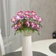 thumbnail image 5 of Violeta Simulada 1 pieza de flores artificiales de seda violeta impresas, pequeñas flores de plástico primaverales, decoración para arreglos al aire libre, accesorios de fotos. JASKFLY, 5 of 8