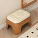 thumbnail image 4 of Muebles de oficina para el hogar Taburete pequeño de plástico para el hogar Taburete de baño para sala de estar Taburete pequeño grueso y bajo Taburetes pequeños apilables de cuero sintético cuadrado, 4 of 6