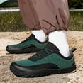thumbnail image 4 of Mens Non Slip Faux Suede Leather Walking Shoes Wide Toe Box Slip On Sneakers Lightweight Hiking Shoes, 4 of 8