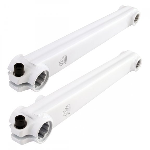 SE Bikes V-Ridge Cranks BB Axle Inlcuded 175mm 19mm Single Speed WHT