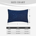 thumbnail image 3 of Plush Throw Pillow Covers, Sparkling Blue Glitter Pillow Cases with Invisible Zipper, Breathable Microfiber Pillow Cases Standard Size for Sleeping Bedroom Sofa Living Room 14x20, 3 of 5